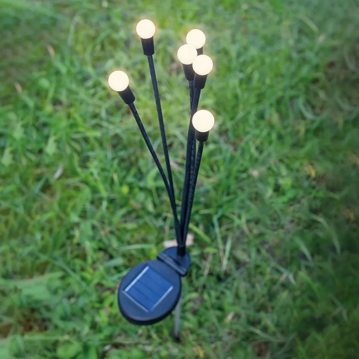 2’li Güneş Enerjili Plastik Bahçe Lambası–LED Dış Mekan, Otomatik Açılıp Kapanan Solar Işık