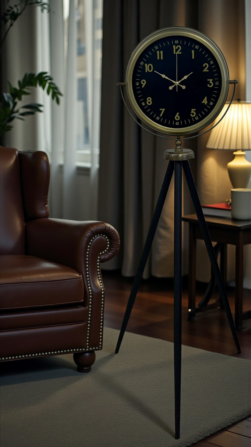 Retro Luxury Tripod Ayaklı Saat