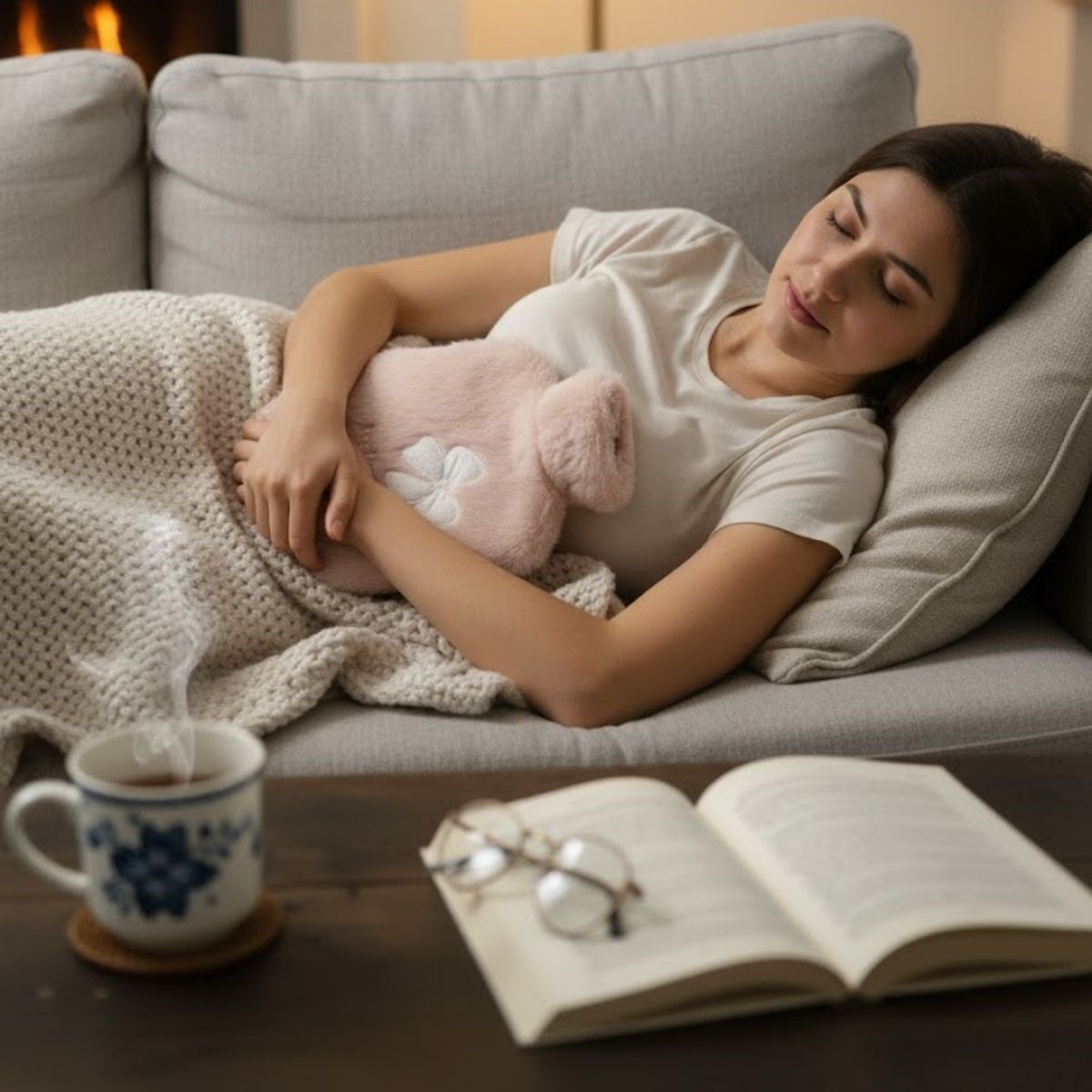 Hello Everyone Yazılı Kurdeleli Pembe Peluş  – Yumuşak Kılıf,n Termal Sıcak Su Torbası 1 Lt