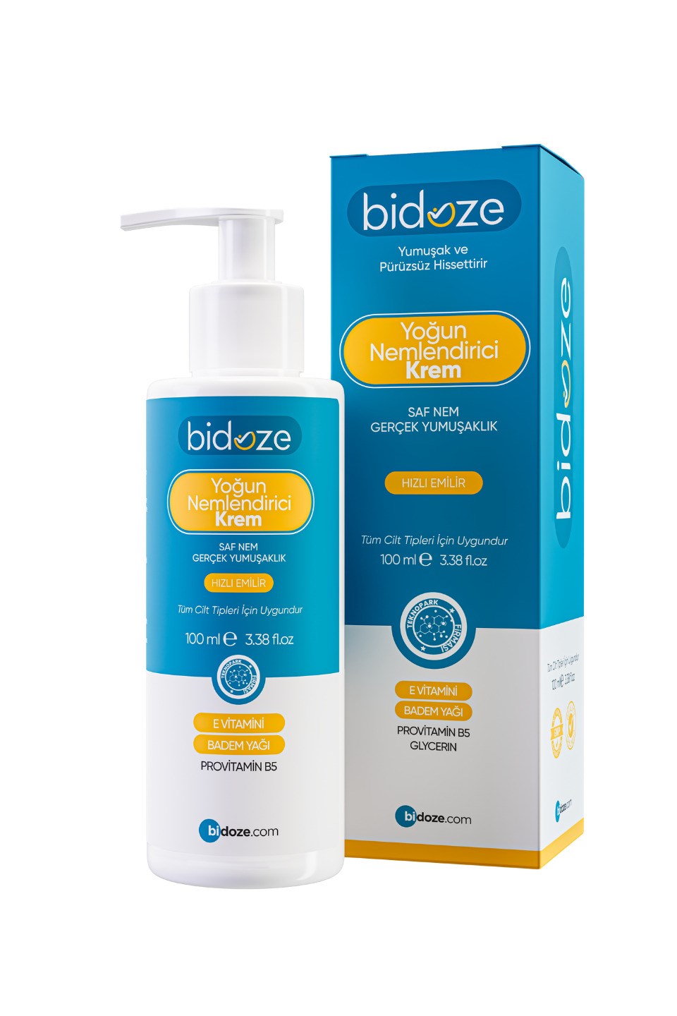 Bidoze Yoğun Nemlendirici Krem 100 Ml |Shea Kakao ve Hindistan Cevizi Yağlı Onarıcı Bakım