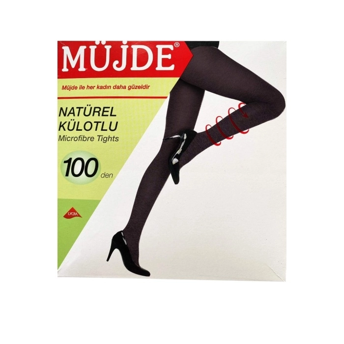 6 Adet Siyah 100 Denye Kalın Kışlık Külotlu Çorap Opak Naturel Esnek 6’lı Paket