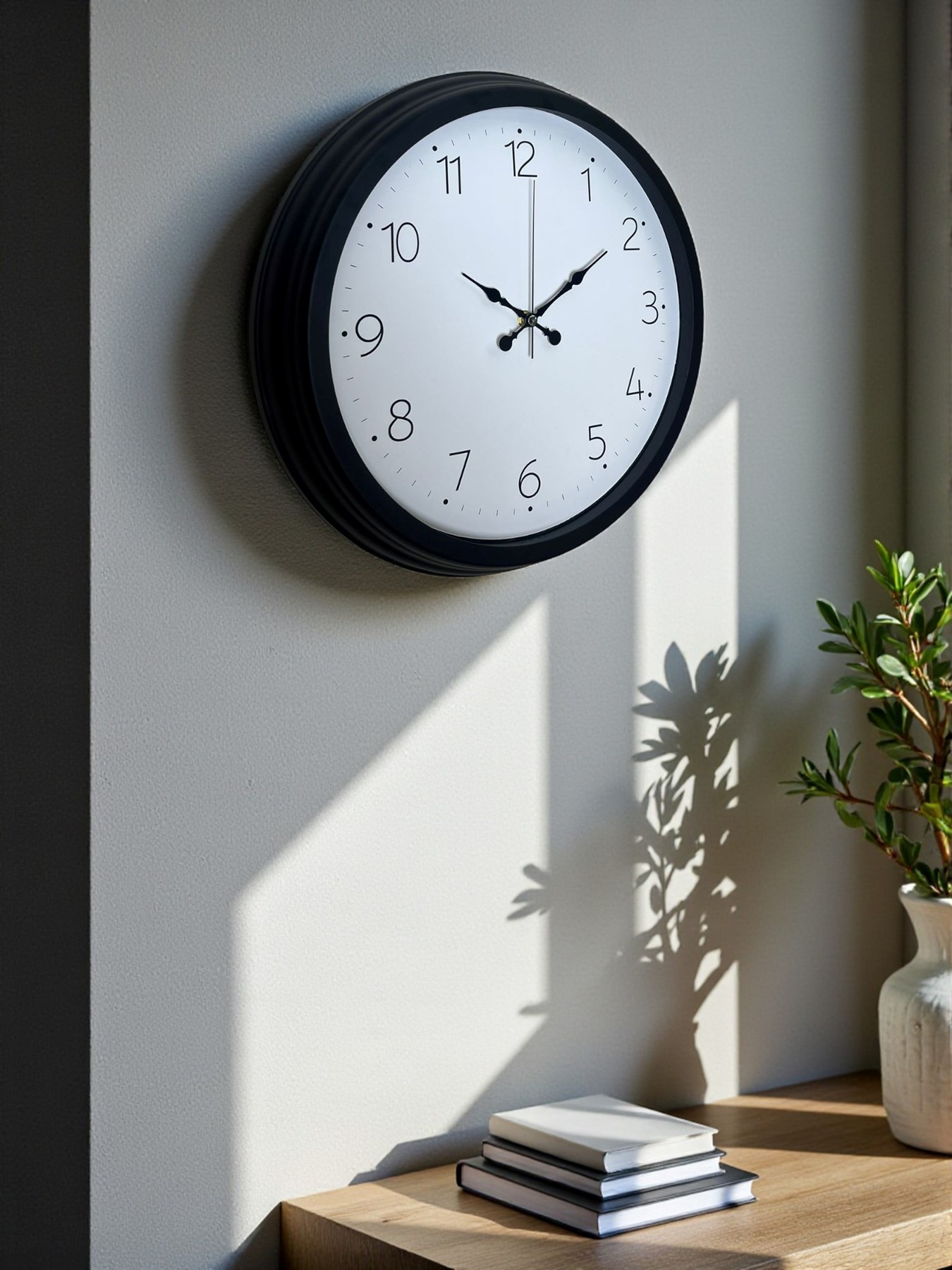 Zentime Pure Time Black 40 Cm Metal Duvar Saati