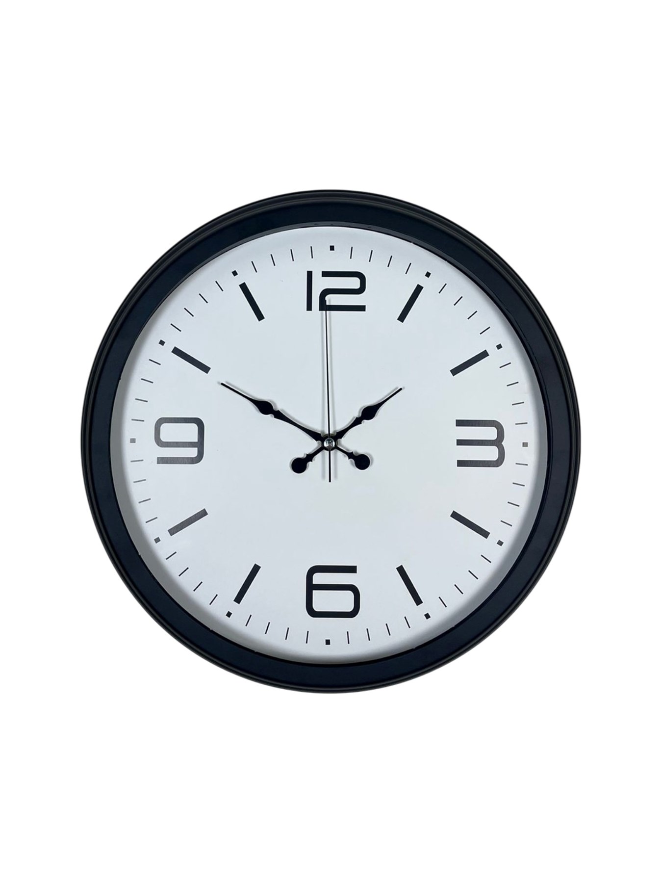 Zentime Sade & Şık Siyah 40 cm Metal Dekoratif Duvar Saati