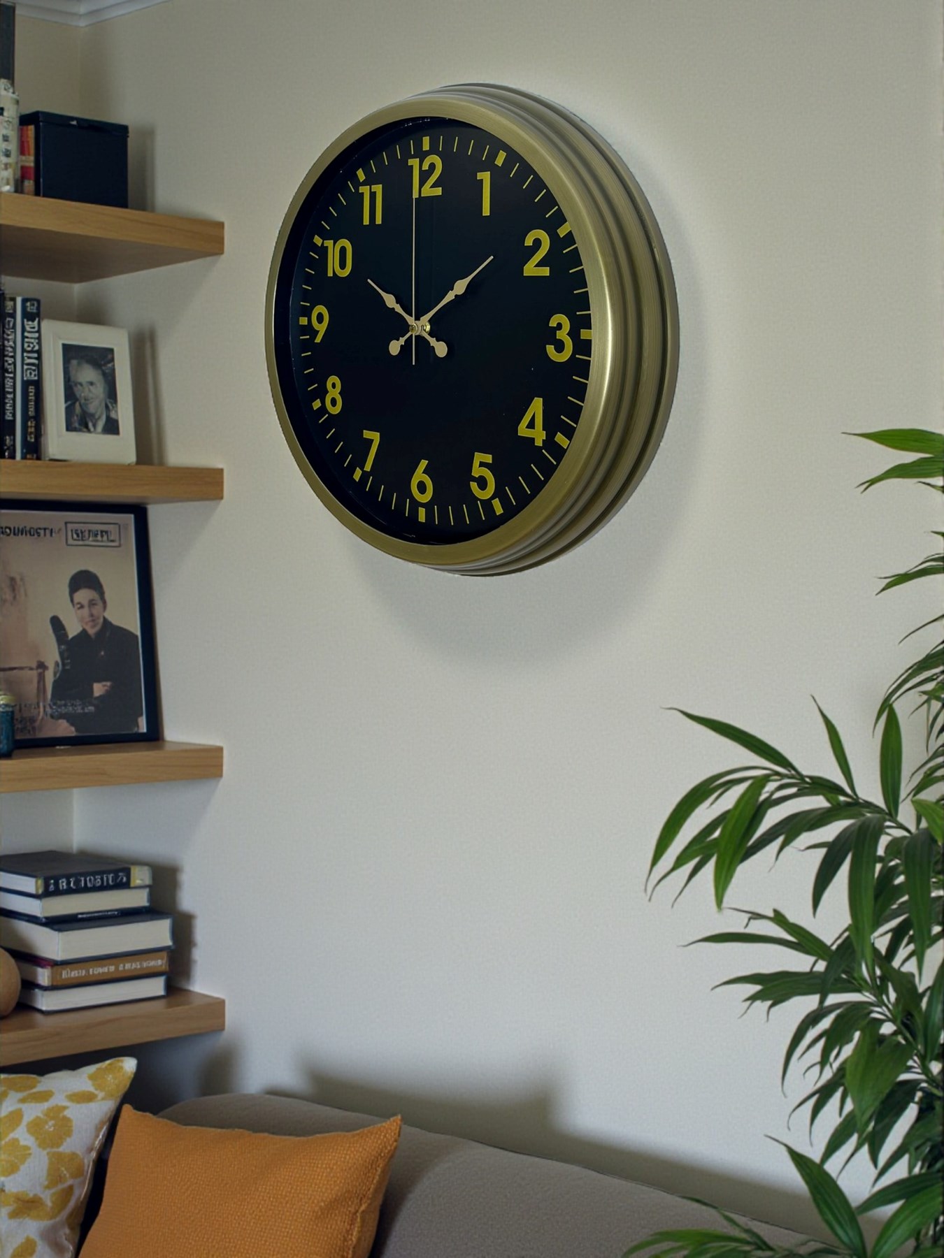 Zentime 40 Cm Metal Eskitme Klasik Duvar Saati