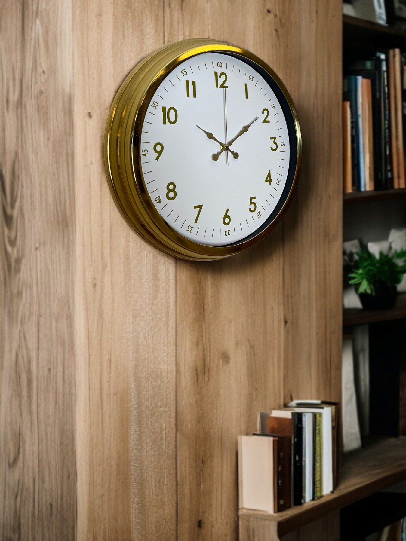 Zentime 40 Cm Gold Lüks Duvar Saati