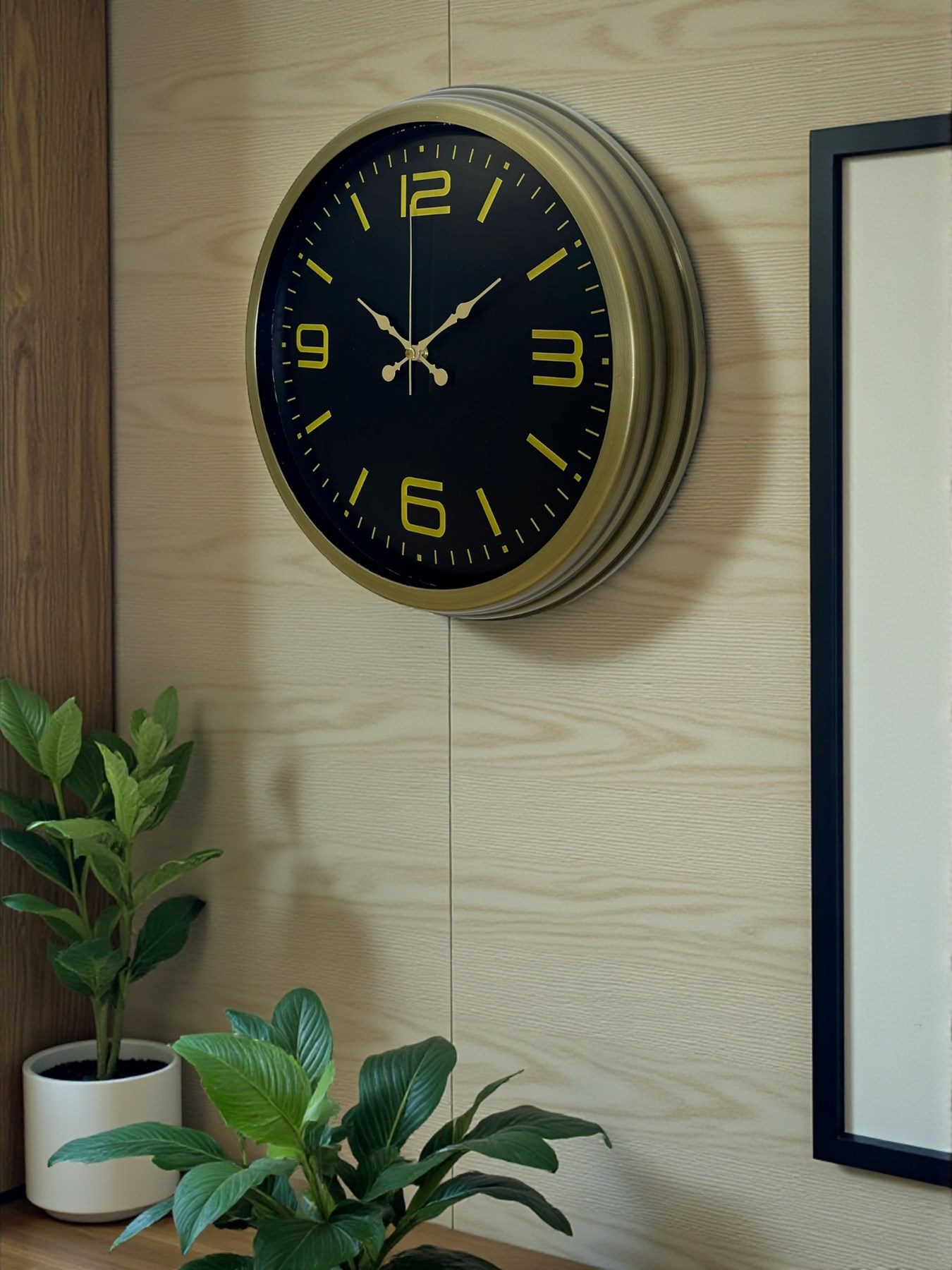 Zentime 40 Cm Metal Eskitme Vintage Duvar Saati