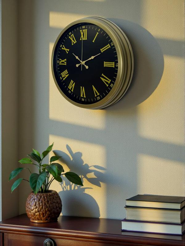 Zentime 40 Cm Metal Vintage Roma Rakamlı Duvar Saati