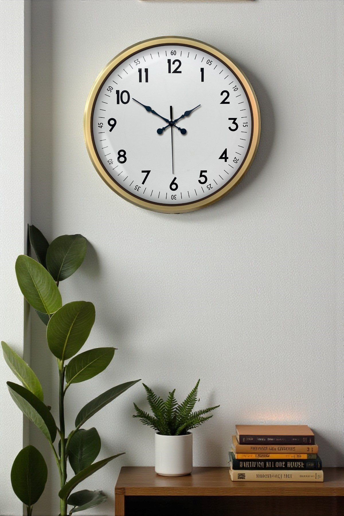 Zentime Eskitme Dekoratif Stil 52 Cm Metal Duvar Saati