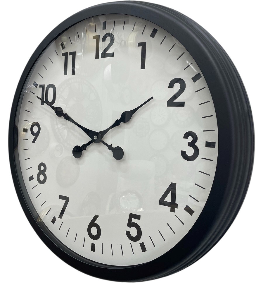 Zentime Black Classic 60 Cm Metal Duvar Saati