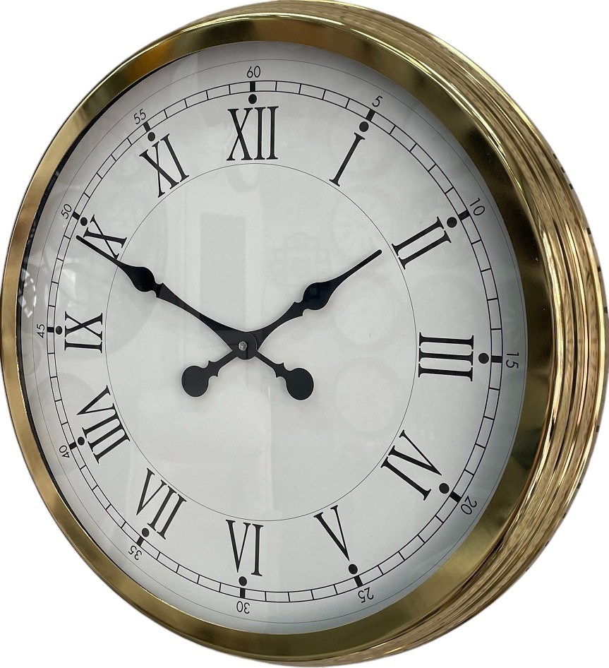 Zentime 60 Cm Gold Lüks Duvar Saati