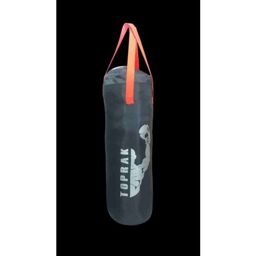 Boks Torbası Eldiven Ve Karabina Hediyeli İçi Dolu 60x22cm Füme