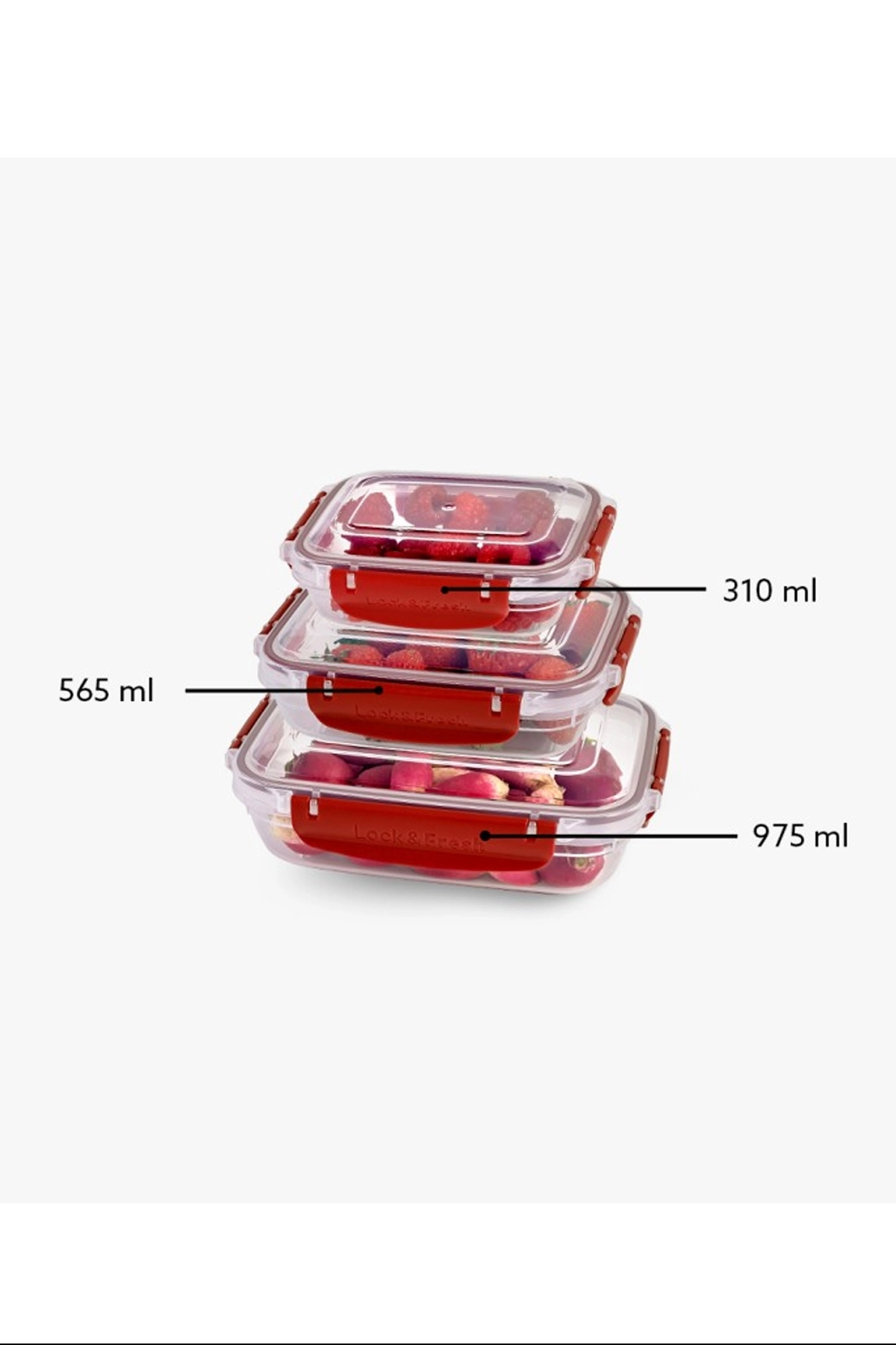 Master Dikdörtgen Saklama Seti 3’lü 310-565-975 Ml Royaleks-30886