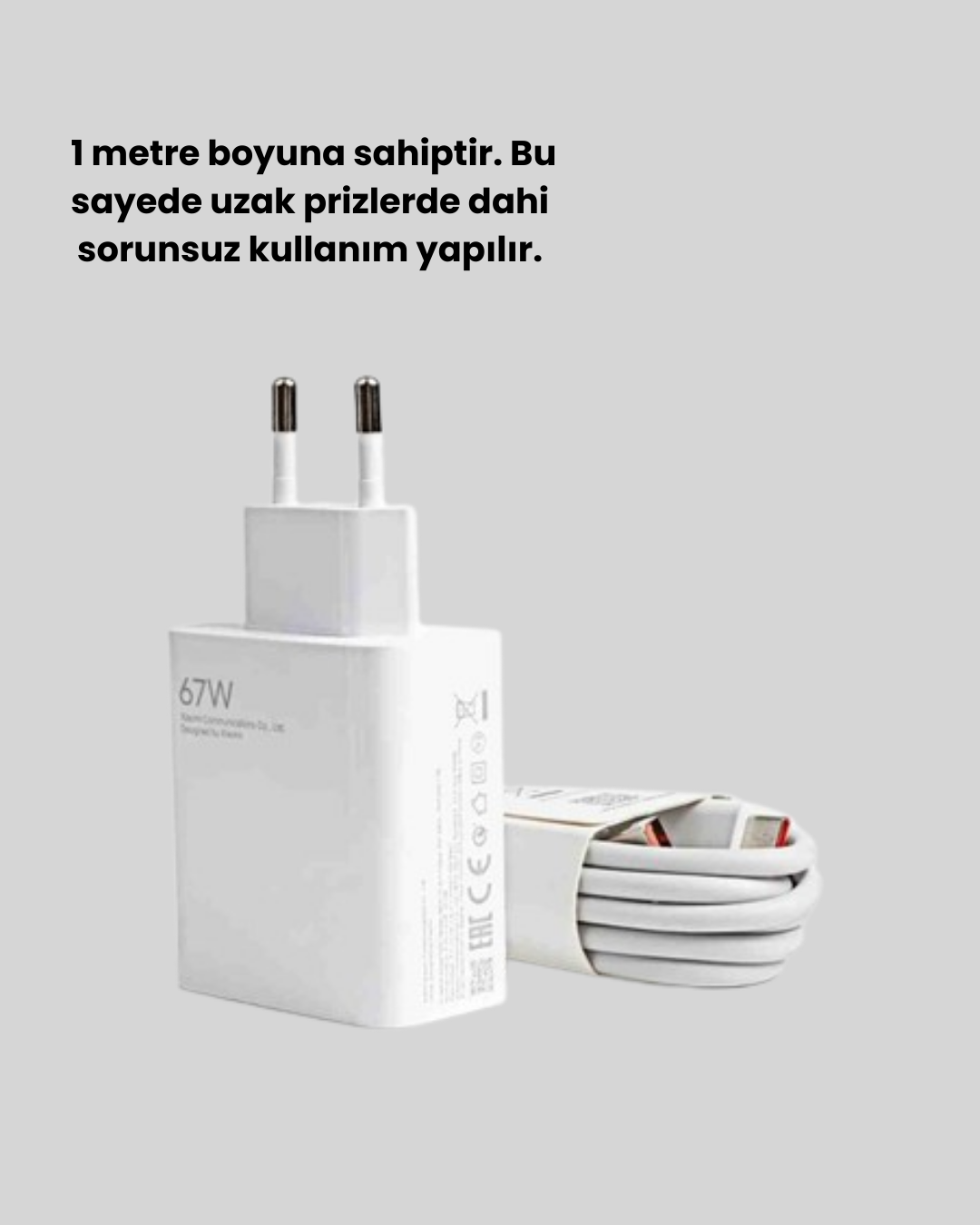 67 Watt Hızlı Şarj Aleti Poco F2 F3 F4 Uyumlu