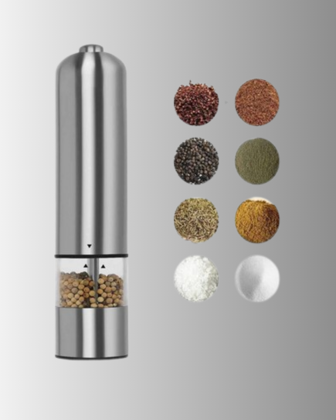 Otomatik Baharat Değirmeni Paslanmaz Gövde Ergonomik Tasarım