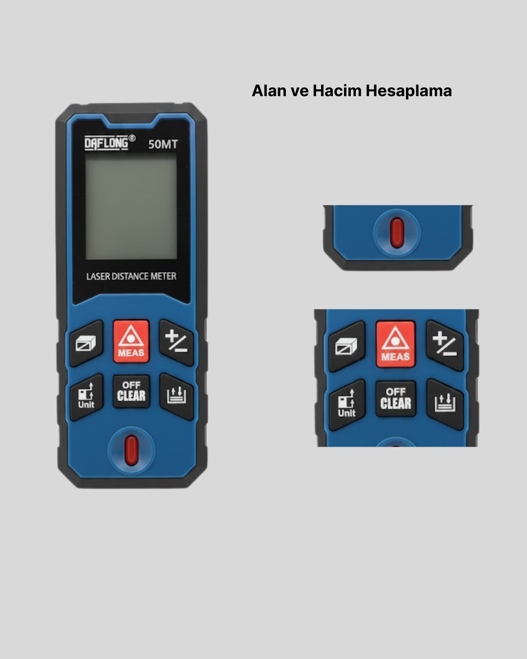 Lazer Metre 50 MT Hassas ve Hızlı Ölçüm Özellikli