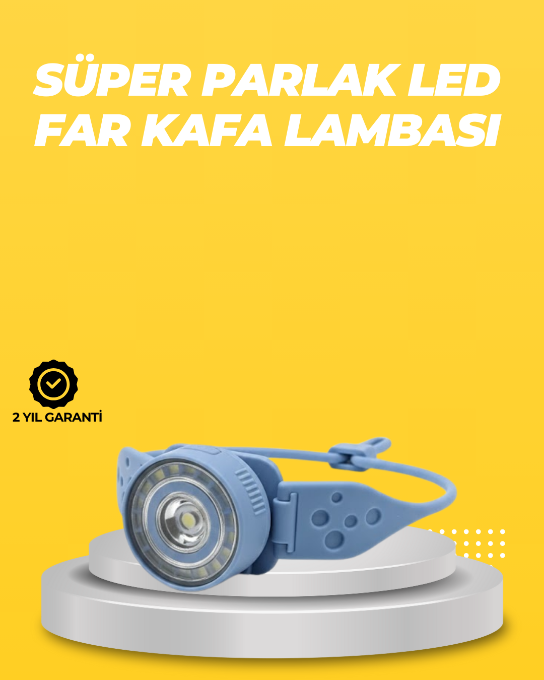 Kampçı Kafa Lambası Su Geçirmez Çok Modlu LED