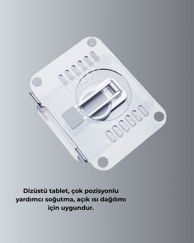 Katlanabilir Tablet Standı Ayarlanabilir Kaymaz Şeffaf Tasarım