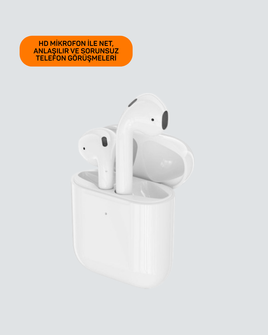 iPhone 11 12 13 14 15 Destekli Kablosuz Kulaklık Gürültü Önleyici HiFi Ses