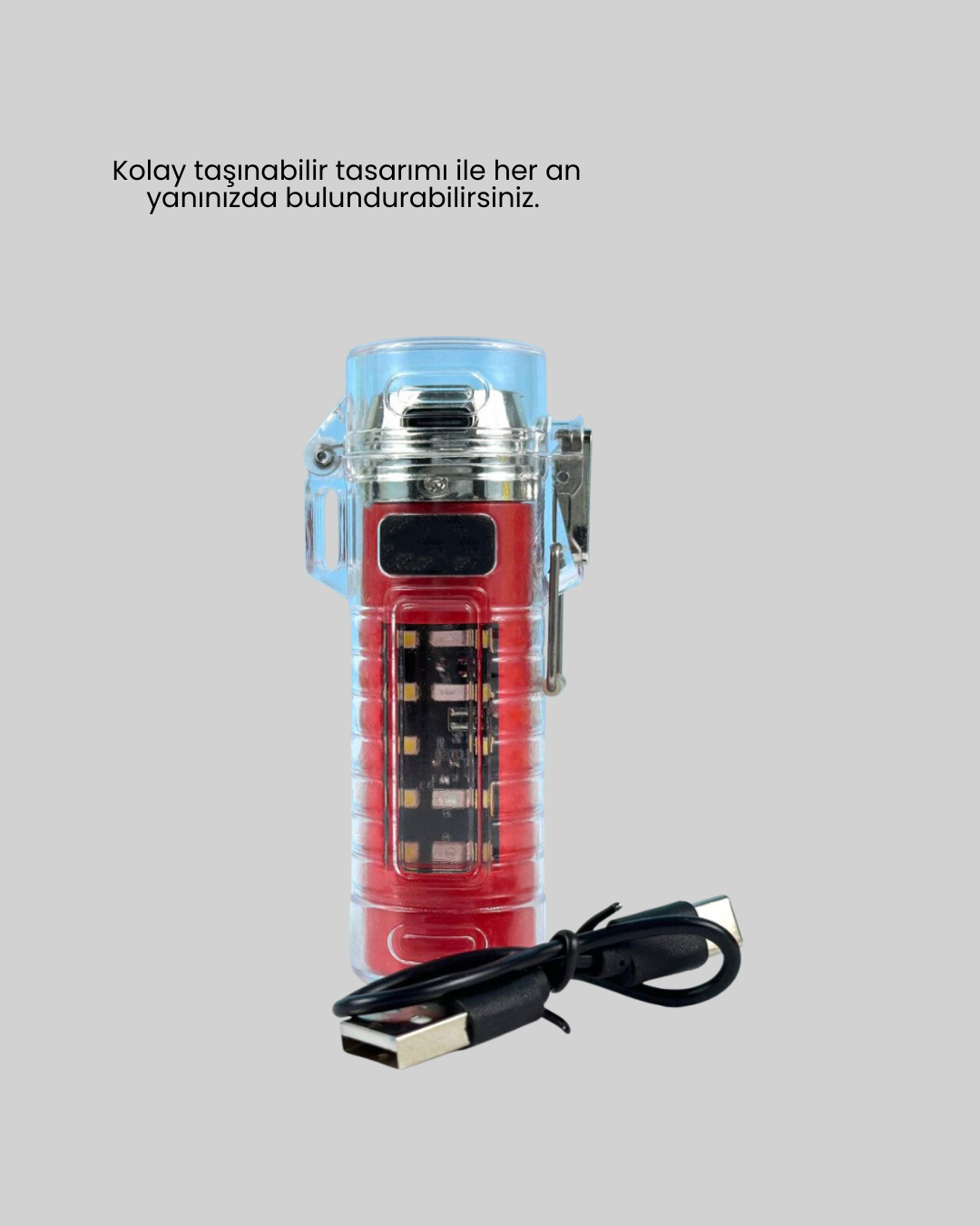 USB Şarjlı Suya Dayanıklı Elektrikli Çakmak
