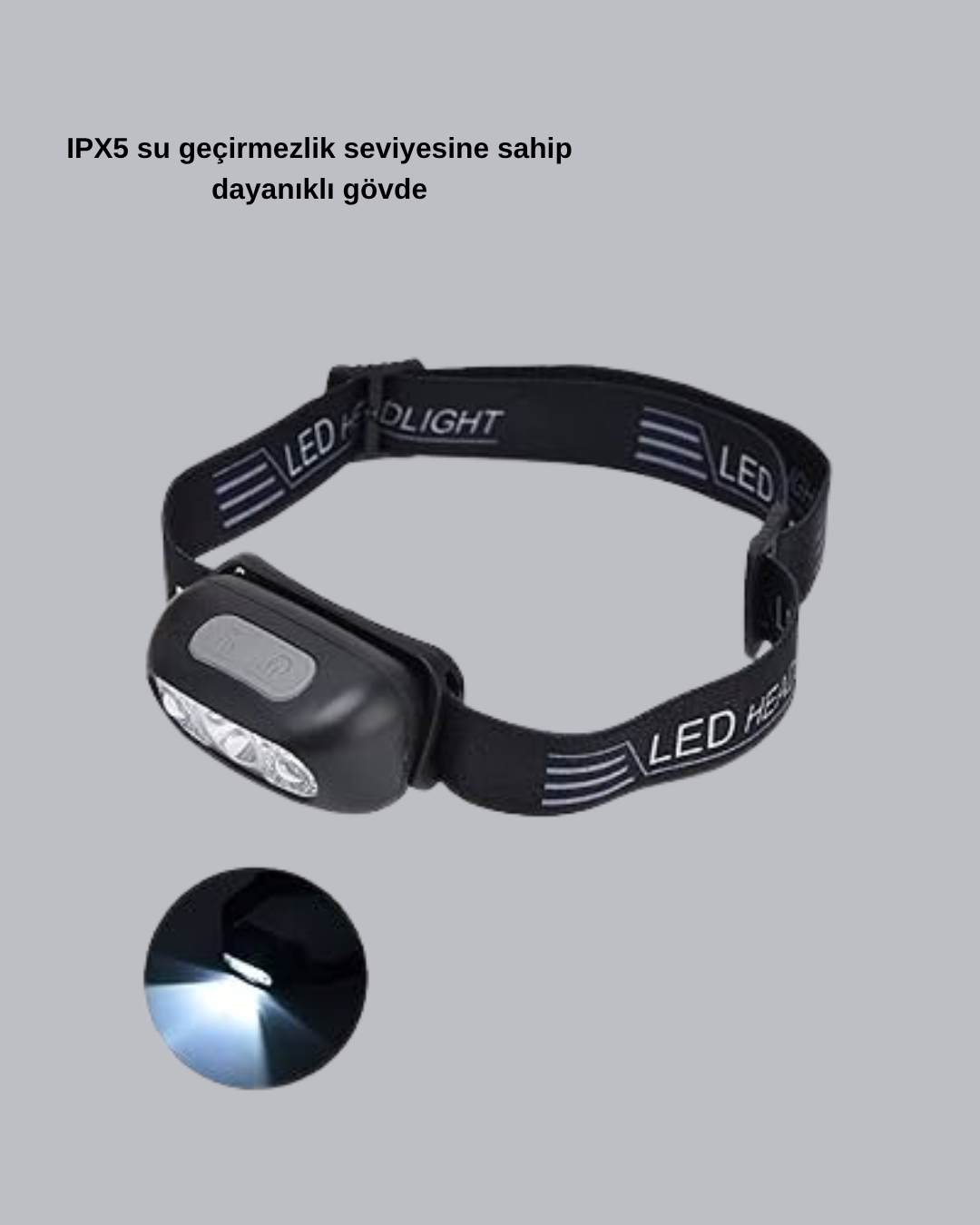 Gece Balıkçılığı İçin Ultra Parlak Şarjlı Kafa Lambası | 4 Işık Modu + USB Şarj