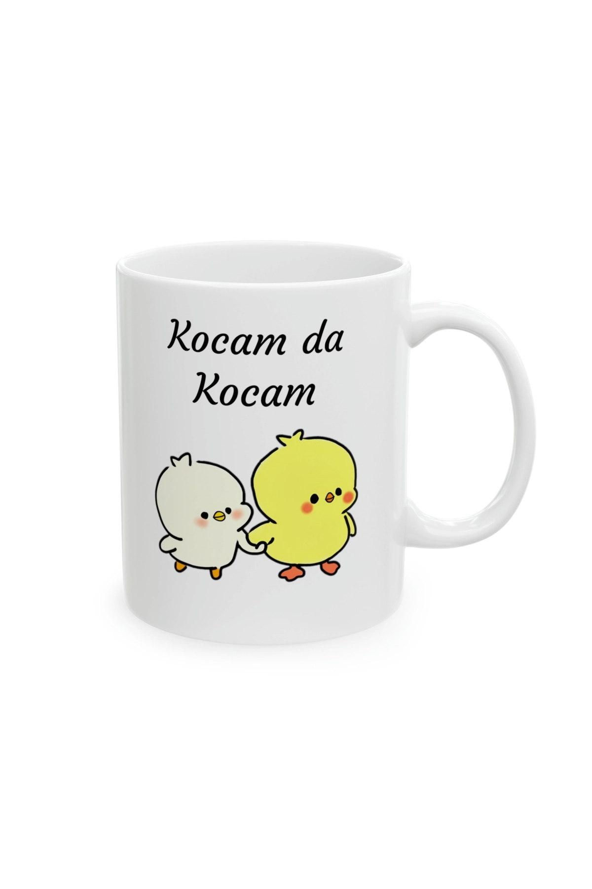 Karımda Karım Kocamda Kocam Yazılı Çift Kahve ve Çay Kupa Bardağı