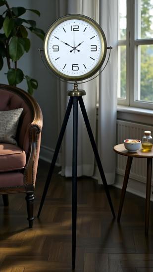Elegant-Vintage-Tripod-Ayaklı-Saat
