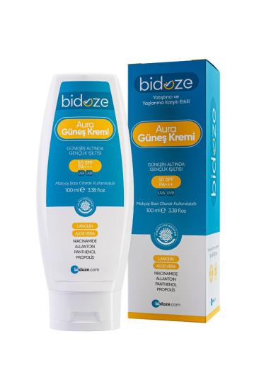 Bidoze-Aura-Yatıştırıcı-&-Anti-Aging-Etkili-Güneş-Kremi-100-ML-|-Leke-Karşıtı-ve-Onarıcı-Bakım
