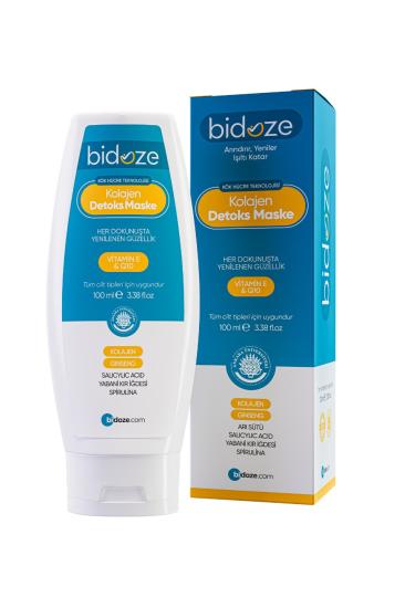 Bidoze-Kolajen-Detoks-Maskesi-100-Ml-|-Aha-Bha-Gözenek-Sıkılaştırıcı-Ve-Aydınlatıcı-Bakım