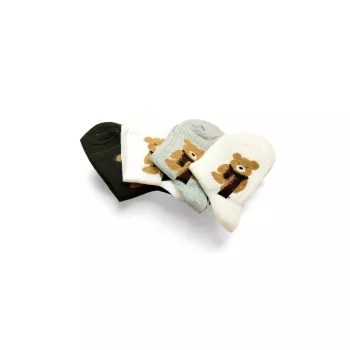Peluş-Ayıcık-İşlemeli-Kadın-Soket-Çorap-4-Çift