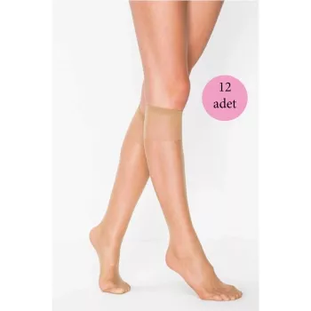 12-Adet-Süper-Ince-15-den-Mat-Pantolon-Çorabı-Bronz