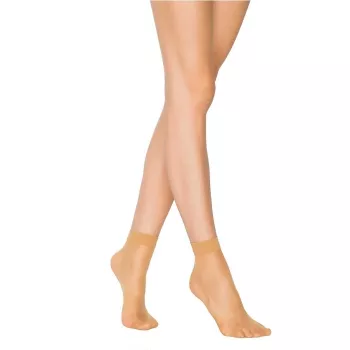 Fit-15-Soket-Ince-Parlak-Kısa-Çorap-Ten