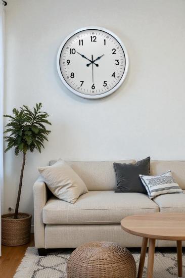 Zentime-40-Cm-Metal-Beyaz-Klasik-Duvar-Saati