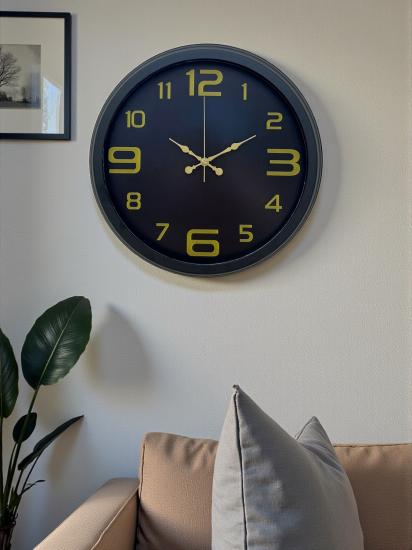 Zentime-Prime-Black-40-cm-Metal-Modern-Tasarım-Duvar-Saati