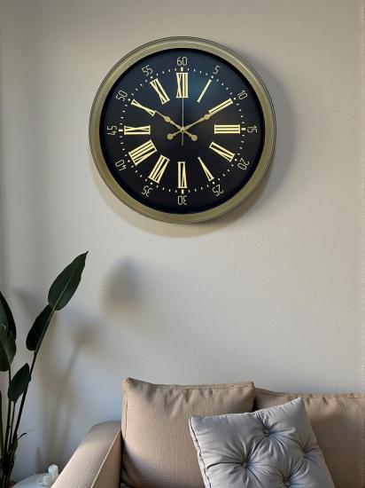 Zentime-40-Cm-Metal-Antik-Roma-Eskitme-Duvar-Saati