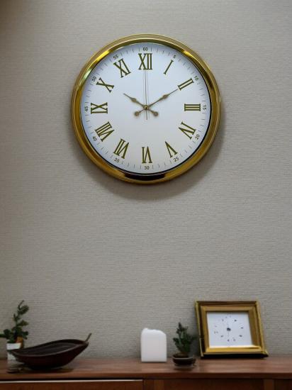 Zentime-Royal-White-Gold-40-Cm-Metal-Duvar-Saati
