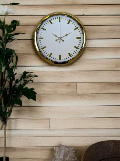 Zentime-Gold-&-White-Lüks-Tasarım-40-Cm-Gold-Metal-Duvar-Saati