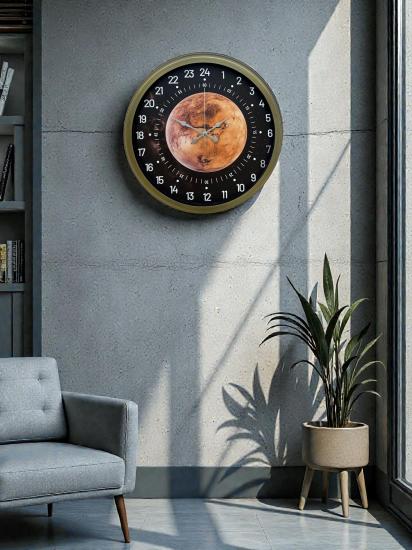 Zentime-40-Cm-Eskitme-Metal-24-Saat-Göstergeli-Özel-Tasarım-Duvar-Saati