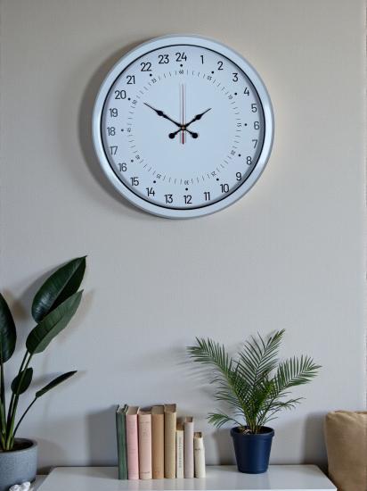 Beyaz-40-Cm-Metal-24-Saat-Göstergeli-Özel-Tasarım-Duvar-Saati