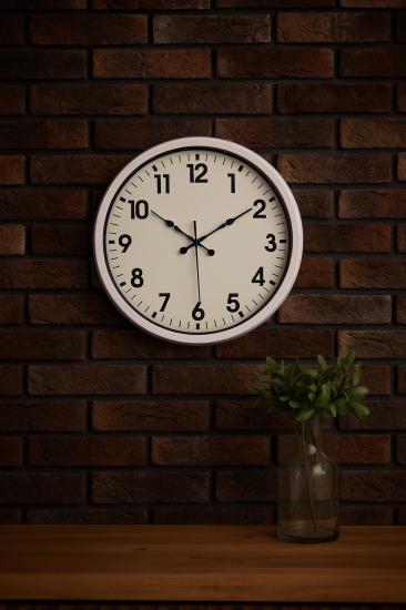 Zentime-White-Classic-Modern-52-Cm-Metal-Duvar-Saati