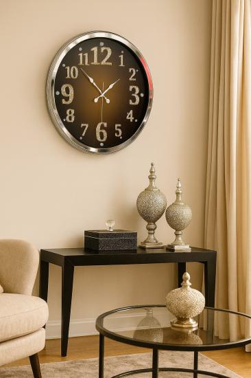 Zentime-Krom-Işıltılı-Zaman-52-Cm-Metal-Duvar-Saati
