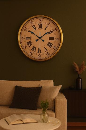 Zentime-Nostalji-Vintage-52-Cm-Metal-Duvar-Saati