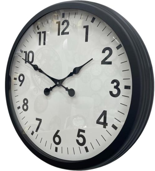 Zentime-Black-Classic-60-Cm-Metal-Duvar-Saati