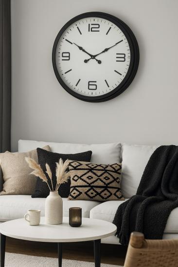 Zentime-Siyah-Modern-Şık-60-Cm-Metal-Duvar-Saati