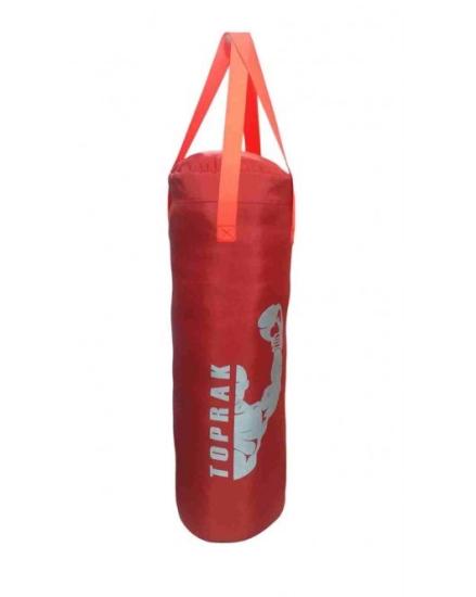 Boks-Torbası-Eldiven-Ve-Karabina-Hediyeli-İçi-Dolu-60x22cm-Kırmızı
