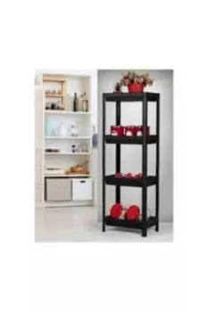 Shelf-Unit-Raf-Ünitesi-Siyah-Renk-4-Katlı-Royaleks-81414