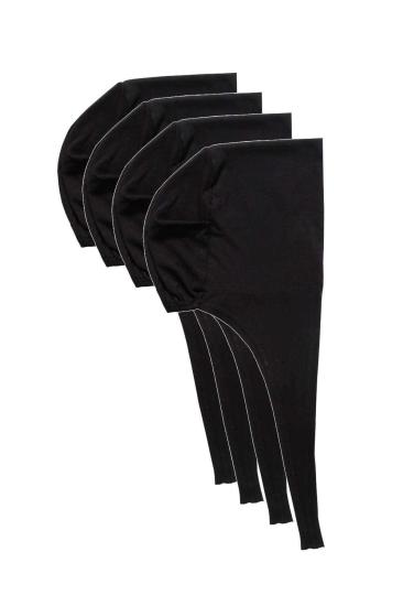4-Adet-Tesettür-Bone-Bağcıklı-Likralı-Siyah