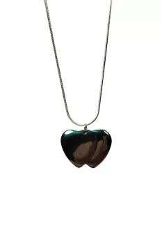 Hematit-Doğal-Taşı-Zincirli-El-Yapımı-Kolye-Uç:-2-cm-Zincir:-20-cm-Kutulu