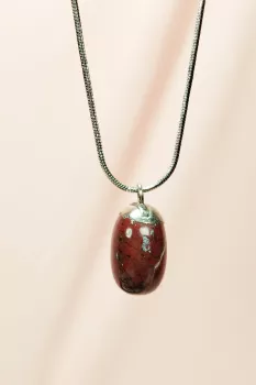 Kantaşı-Doğal-Taşı-Zincirli-El-Yapımı-Kolye-Uç:-2-cm-Zincir:-20-cm-Kutulu