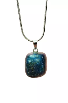 Lapis-Lazuri-Doğal-Taşı-Zincirli-El-Yapımı-Kolye-Uç:-2-cm-Zincir:-20-cm-Kutulu
