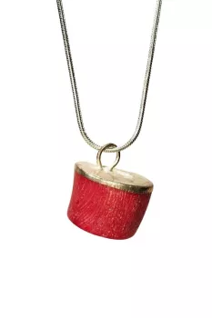 Mercan-Doğal-Taşı-Zincirli-El-Yapımı-Kolye-Uç:-1,5-cm-Zincir:-20-cm-Kutulu